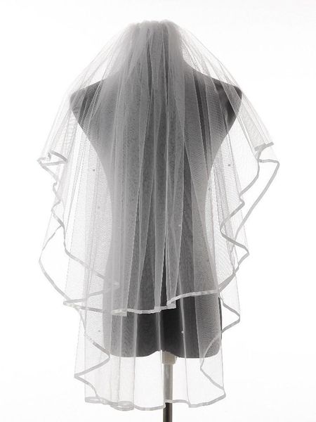 bridal veils charming real po ribbon edge two layers wedding accessories tulle veil with comb, Black
bridal veils charming real po ribbon edge two layers wedding accessories tulle veil with comb, Black