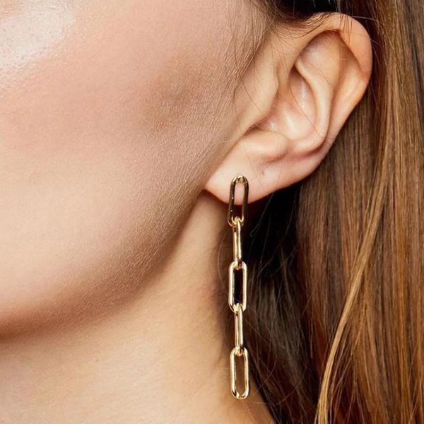 stud simple geometry long chain earrings punk hip hop cool women gold silver color accessories fashion party jewelry, Golden;silver
stud simple geometry long chain earrings punk hip hop cool women gold silver color accessories fashion party jewelry, Golden;silver