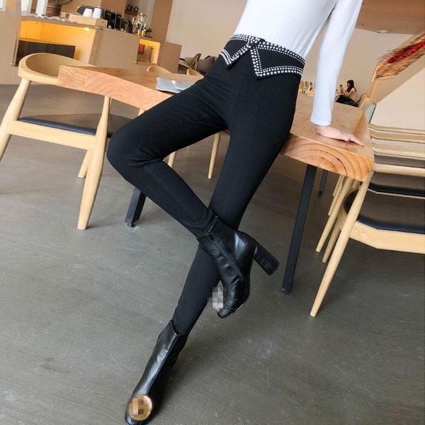 women's pants & capris spring summer streetwear fashion 2021 skinny women rivet high waist slim pencil trousers pantalon mujer s-xl, Black;white
women's pants & capris spring summer streetwear fashion 2021 skinny women rivet high waist slim pencil trousers pantalon mujer s-xl, Black;white