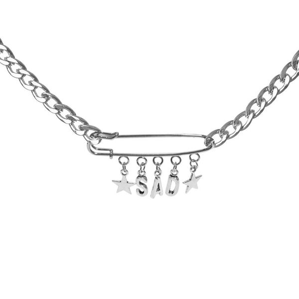 chains 2021 selling pattern pin sad star necklace simple fashion luxury design jewelry girl birthday present, Silver
chains 2021 selling pattern pin sad star necklace simple fashion luxury design jewelry girl birthday present, Silver
