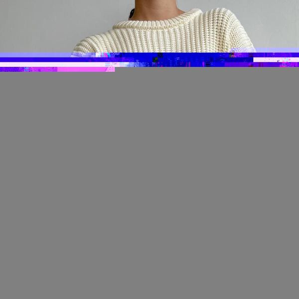 women's sweaters coarse knitted sweater loose outer wear pullover sleeve neck long round clothing p2x8, White;black
women's sweaters coarse knitted sweater loose outer wear pullover sleeve neck long round clothing p2x8, White;black