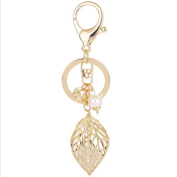 keychains creative hollow leaf car key chain exquisite pearl zircon small gift pendant bag hanging ornaments, Silver
keychains creative hollow leaf car key chain exquisite pearl zircon small gift pendant bag hanging ornaments, Silver