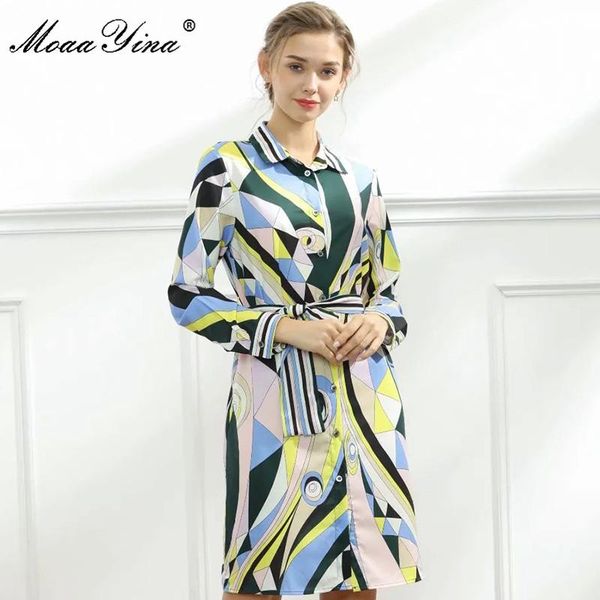 moaayina fashion designer dress spring women's long sleeve lace-up geometry print loose dresses casual, Black;gray
moaayina fashion designer dress spring women's long sleeve lace-up geometry print loose dresses casual, Black;gray