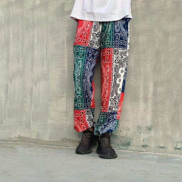 men's pants fall loose trousers patchwork color cashew digital printing polyester elastic bound feet leisure youth fashion brand trous, Black
men's pants fall loose trousers patchwork color cashew digital printing polyester elastic bound feet leisure youth fashion brand trous, Black