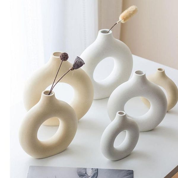 vases vase white ceramic modern art round shape donut abstract flowers decoration nordic style flower va
vases vase white ceramic modern art round shape donut abstract flowers decoration nordic style flower va