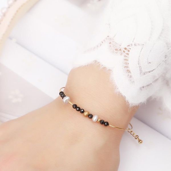 link, chain factory wholesale natural stone pearl bead designers bracelet women diy multi- stainless steel for, Black
link, chain factory wholesale natural stone pearl bead designers bracelet women diy multi- stainless steel for, Black