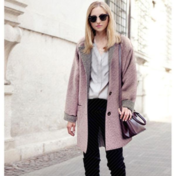 women's wool & blends womens autumn and winter jacket pink casual wild long double-breasted warm sweet elegant office long-sleeved jack, Black
women's wool & blends womens autumn and winter jacket pink casual wild long double-breasted warm sweet elegant office long-sleeved jack, Black