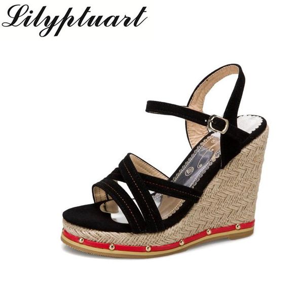 ladies roman wedge shoes women sandals bare feet fish mouth round head comfortable fashion joker dress, Black
ladies roman wedge shoes women sandals bare feet fish mouth round head comfortable fashion joker dress, Black