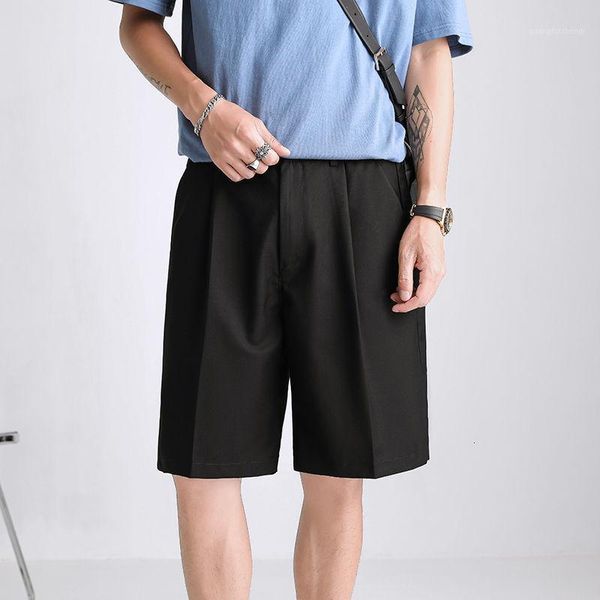 men's shorts summer suit apricot fashion gray black dress men korean loose straight casual mens social m-2xl, White;black
men's shorts summer suit apricot fashion gray black dress men korean loose straight casual mens social m-2xl, White;black