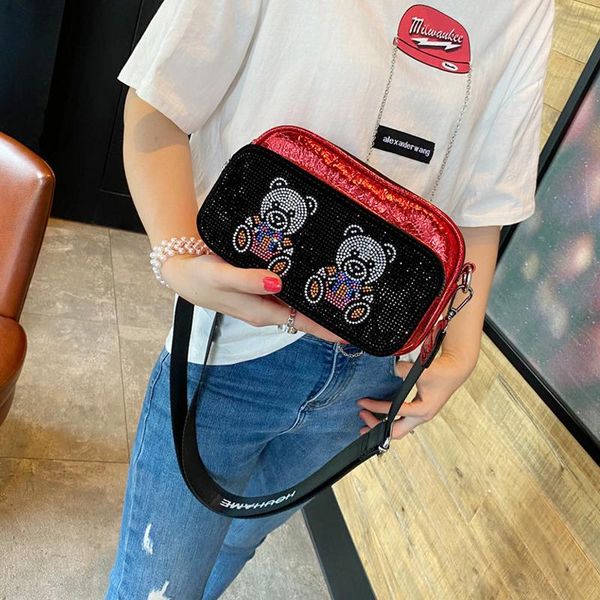 evening bags mini bag for women cute bear rhinestone shoulder wide strap messenger hand sac femme luxe purses
evening bags mini bag for women cute bear rhinestone shoulder wide strap messenger hand sac femme luxe purses