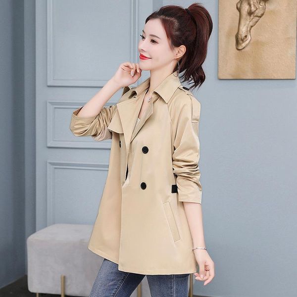 hepburn windbreaker women's small man spring and autumn korean version of wild western style ladies short slim coat t52 trench coats, Tan;black
hepburn windbreaker women's small man spring and autumn korean version of wild western style ladies short slim coat t52 trench coats, Tan;black