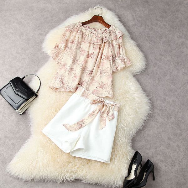 women's tracksuits spring summer half sleeve slash neck floral print ruffle + belted short shorts two piece suits 2 pieces set 21a06205, Gray
women's tracksuits spring summer half sleeve slash neck floral print ruffle + belted short shorts two piece suits 2 pieces set 21a06205, Gray