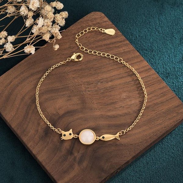 beaded, strands retro-style imitation hetian jade cat and fish fun girly bracelet simple, Black
beaded, strands retro-style imitation hetian jade cat and fish fun girly bracelet simple, Black