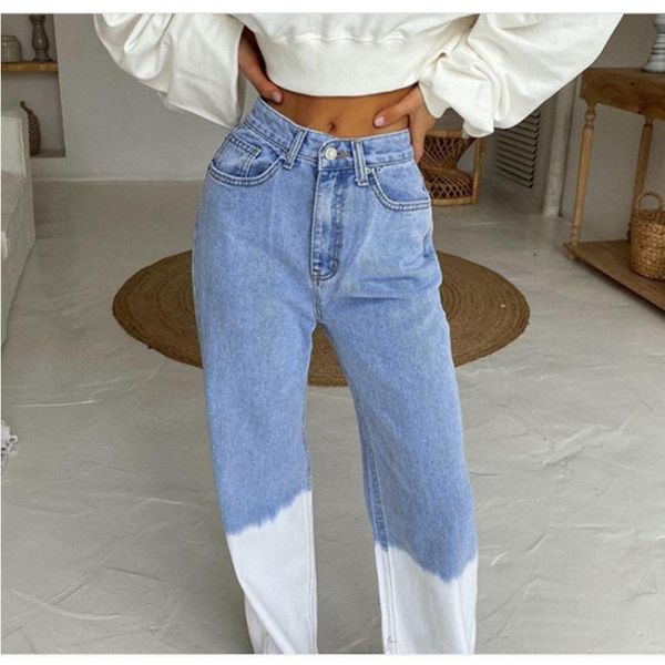 women's jeans 2021 women street shooting european american style matching high-waist straight-leg pants casual, Blue
women's jeans 2021 women street shooting european american style matching high-waist straight-leg pants casual, Blue