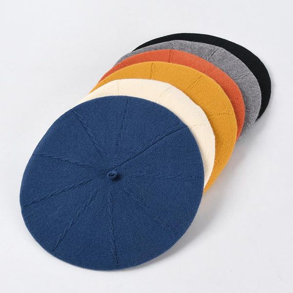 berets solid color winter hat for girls outdoor warm beret goros caliente para mujer ladies hats fedora boinas, Blue;gray
berets solid color winter hat for girls outdoor warm beret goros caliente para mujer ladies hats fedora boinas, Blue;gray
