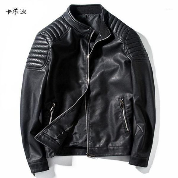 men's jackets kalebo business fashion leather jacket fall winter clothing men casual coat1, Black;brown
men's jackets kalebo business fashion leather jacket fall winter clothing men casual coat1, Black;brown