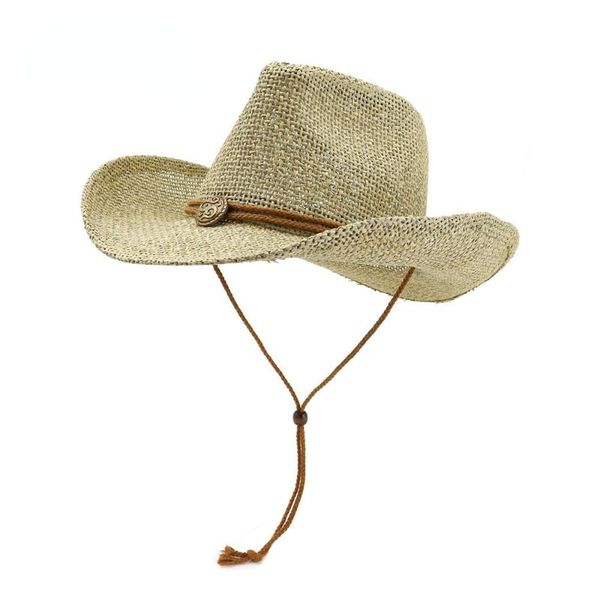 wide brim hats 2021 fashion style sun hat for men and women's summer personalized western cowboy straw beach cap caps, Blue;gray
wide brim hats 2021 fashion style sun hat for men and women's summer personalized western cowboy straw beach cap caps, Blue;gray