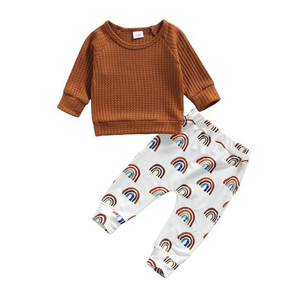 clothing sets 2pcs toddler baby girls boys clothes long sleeve pullover sweatshirt rainbow printed pants 0-12m, White
clothing sets 2pcs toddler baby girls boys clothes long sleeve pullover sweatshirt rainbow printed pants 0-12m, White