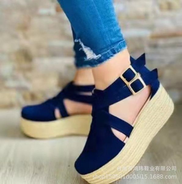 sandals woman summer vintage wedge buckle casual sewing women shoes female ladies platform retro sandalias plus size, Black
sandals woman summer vintage wedge buckle casual sewing women shoes female ladies platform retro sandalias plus size, Black