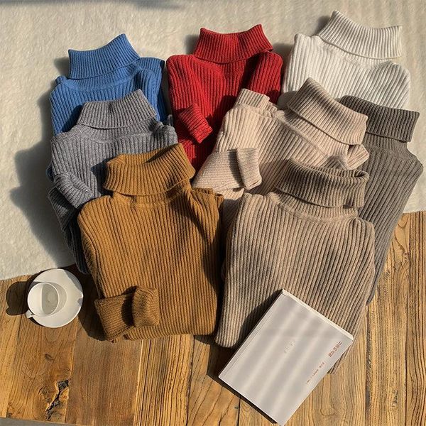 women's sweaters 2021 high neck pullover sweater female long sleeve korean version slim fit solid color shirt xzg519, White;black
women's sweaters 2021 high neck pullover sweater female long sleeve korean version slim fit solid color shirt xzg519, White;black