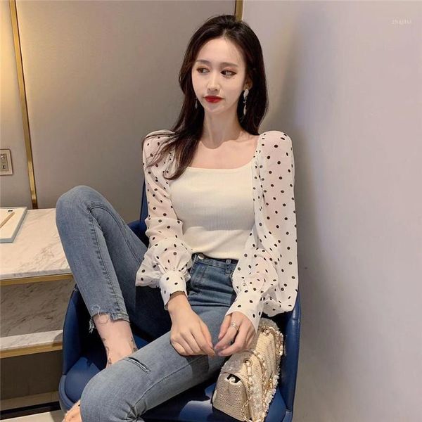 women's sweaters thin korean clothing sweet style spring autumn dot chiffon vetement femme blusas mujer de moda pullovers ladies, White;black
women's sweaters thin korean clothing sweet style spring autumn dot chiffon vetement femme blusas mujer de moda pullovers ladies, White;black