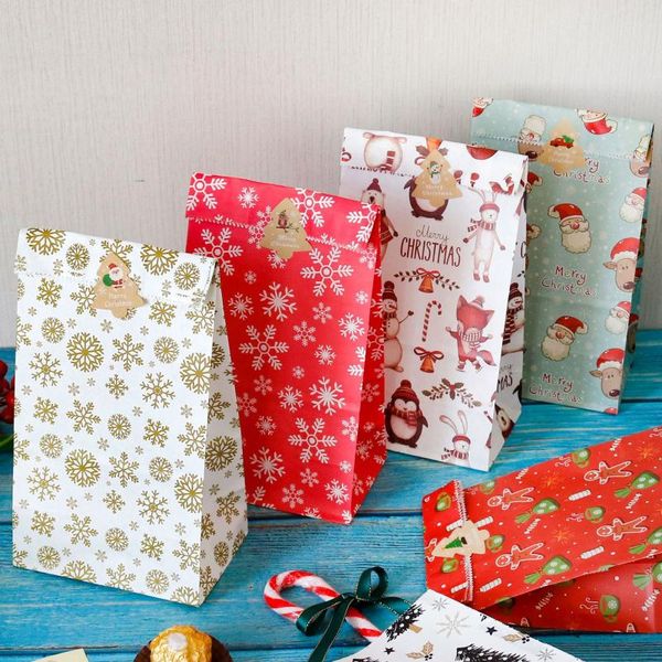 6pcs 23cm paper package bag christmas gift wrapping bags year party candy cake cookies pouch snowflake santa pattern wrap
6pcs 23cm paper package bag christmas gift wrapping bags year party candy cake cookies pouch snowflake santa pattern wrap