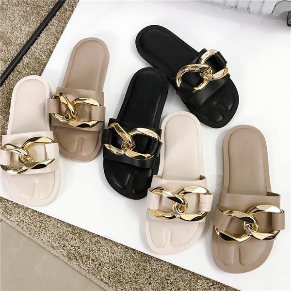 summer slippers fashion brand gold buckle slides open toe flat heel casual sandal ladies beach flip flop shoes, Black
summer slippers fashion brand gold buckle slides open toe flat heel casual sandal ladies beach flip flop shoes, Black