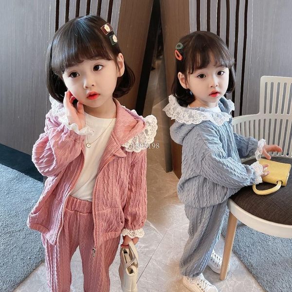 clothing sets girls' sports knitted set autumn spring child casual lace hooded sweater pants outfit kids cardigan clothes, White
clothing sets girls' sports knitted set autumn spring child casual lace hooded sweater pants outfit kids cardigan clothes, White