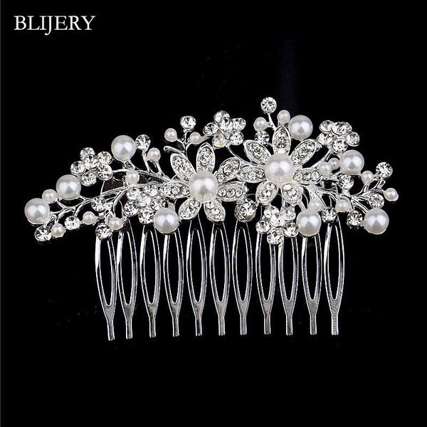 hair clips & barrettes blijery silver plated pearls crystal flower wedding combs for women headpeice jewelry hairpins bridal accessories, Golden;silver
hair clips & barrettes blijery silver plated pearls crystal flower wedding combs for women headpeice jewelry hairpins bridal accessories, Golden;silver