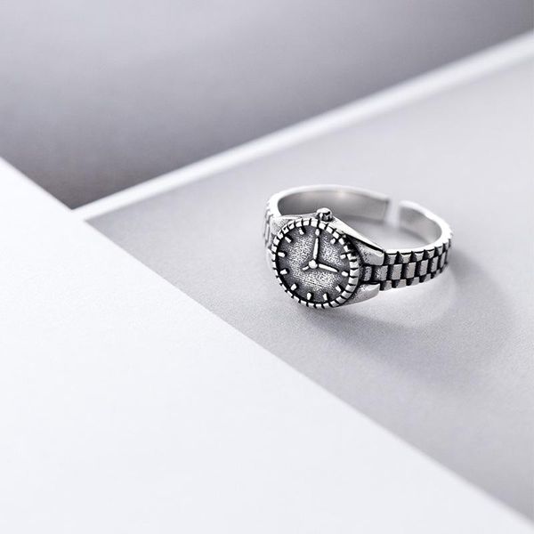 cluster rings miqiao 925 thai silver watch ring women men cool stuff fashion temperament simple personality opening adjustable classic style, Golden;silver
cluster rings miqiao 925 thai silver watch ring women men cool stuff fashion temperament simple personality opening adjustable classic style, Golden;silver