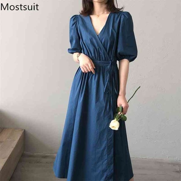 summer korean women long dress short sleeve v-neck loose waist a-line midi dresses vintage solid fashion vestidos femme 210513, Black;gray
summer korean women long dress short sleeve v-neck loose waist a-line midi dresses vintage solid fashion vestidos femme 210513, Black;gray