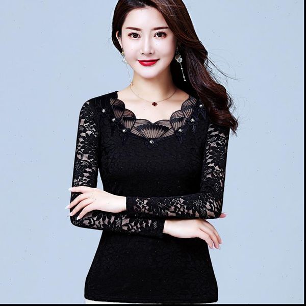 spring autumn style slim womens shirts lace casual long sleeve o neck embroidery blusas dd8200, White
spring autumn style slim womens shirts lace casual long sleeve o neck embroidery blusas dd8200, White