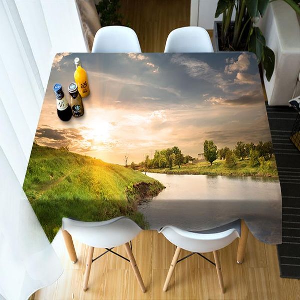 table cloth 3d round tablecloth small creek sunset glow scenery pattern washable polyester cotton rectangular home textile
table cloth 3d round tablecloth small creek sunset glow scenery pattern washable polyester cotton rectangular home textile