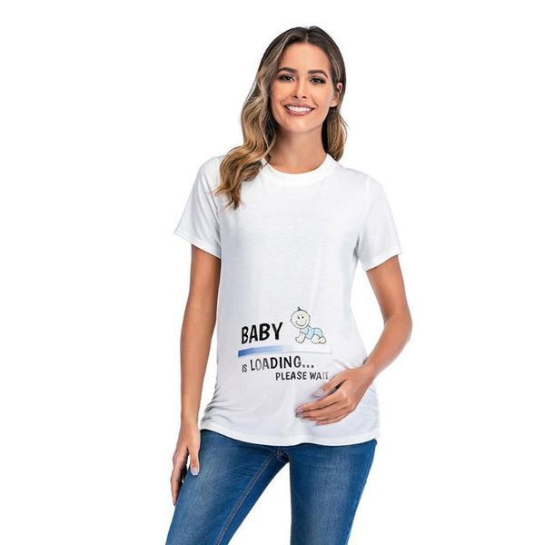 maternity & tees =women print round neck short sleeve loose casual t-shirt blouse pregnancy clothes for pregnant women y2, White
maternity & tees =women print round neck short sleeve loose casual t-shirt blouse pregnancy clothes for pregnant women y2, White
