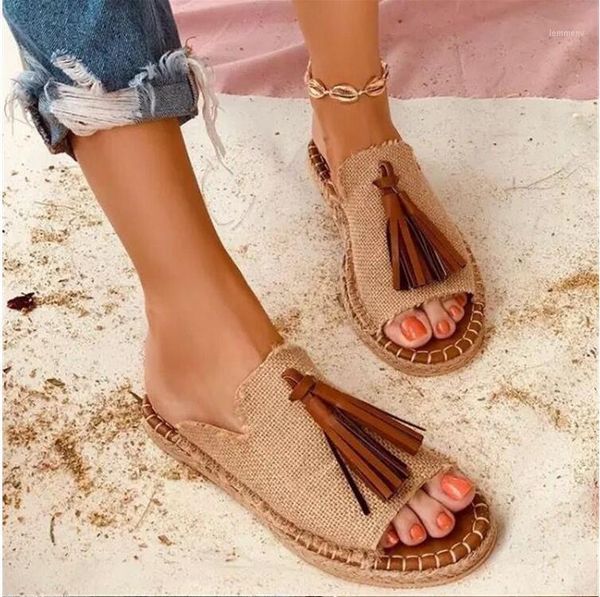 slippers 2021 summer round head flat open toe women's sandals wear rope home and outdoor beach fashion1, Black
slippers 2021 summer round head flat open toe women's sandals wear rope home and outdoor beach fashion1, Black