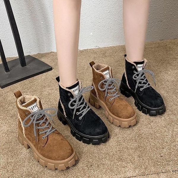 boots 2021 woman platform plush winter warm velvet heel high-thick lace-up women western cowboy zapatos de mujer, Black
boots 2021 woman platform plush winter warm velvet heel high-thick lace-up women western cowboy zapatos de mujer, Black