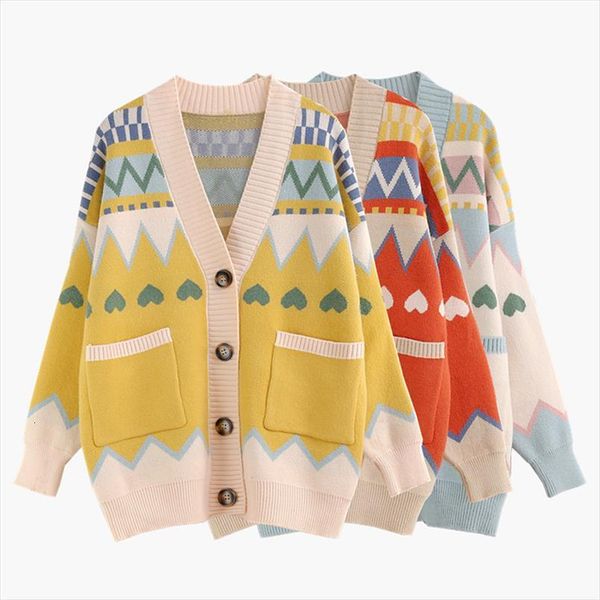 knitted oversize female cardigan heart womens sweater printed coat autumn winter loose thicken jacket, White;black
knitted oversize female cardigan heart womens sweater printed coat autumn winter loose thicken jacket, White;black