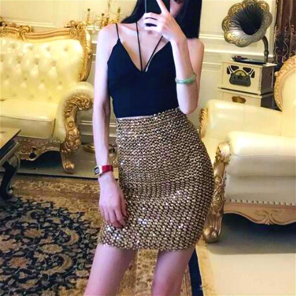 skirts bling sequin women's bodycon skirt short mini pencil faldas mujer moda 2021 midi night club party, Black
skirts bling sequin women's bodycon skirt short mini pencil faldas mujer moda 2021 midi night club party, Black