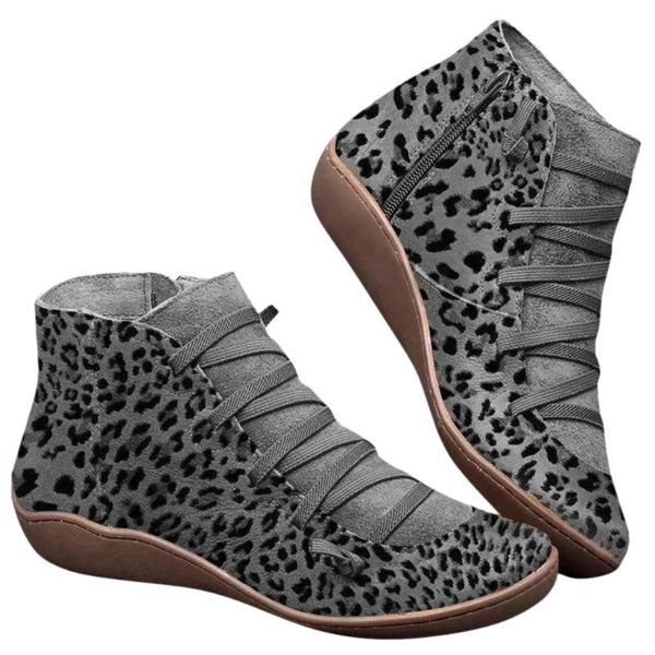 boots womens casual flat leopard print lace-up zipper round toe shoe ankle booties women's winter chaussures femme 2021, Black
boots womens casual flat leopard print lace-up zipper round toe shoe ankle booties women's winter chaussures femme 2021, Black