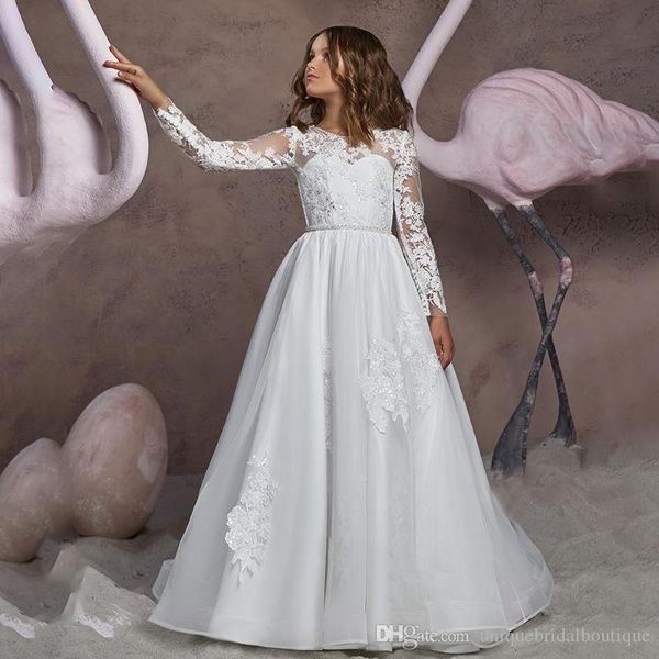 girl's dresses long sleeves flower girls for wedding 2021 a line jewel sweep train first communion gown little girl princess formal, Red;yellow
girl's dresses long sleeves flower girls for wedding 2021 a line jewel sweep train first communion gown little girl princess formal, Red;yellow