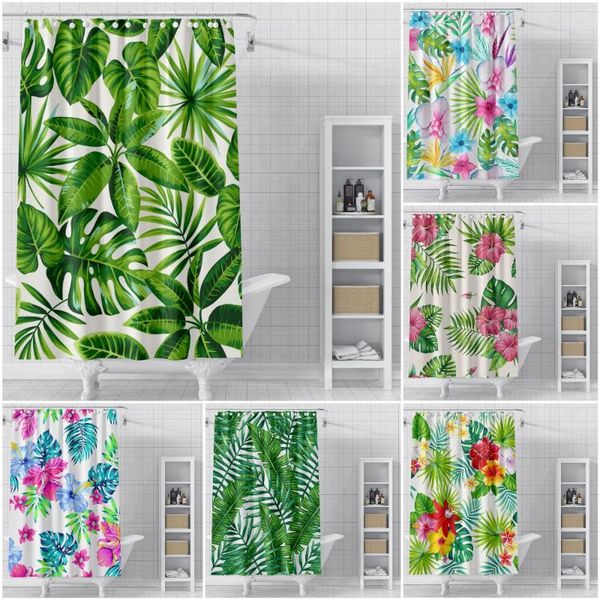 shower curtains green tropical plants curtain bathroom waterproof polyester leaves 3d printing bath with hooks
shower curtains green tropical plants curtain bathroom waterproof polyester leaves 3d printing bath with hooks