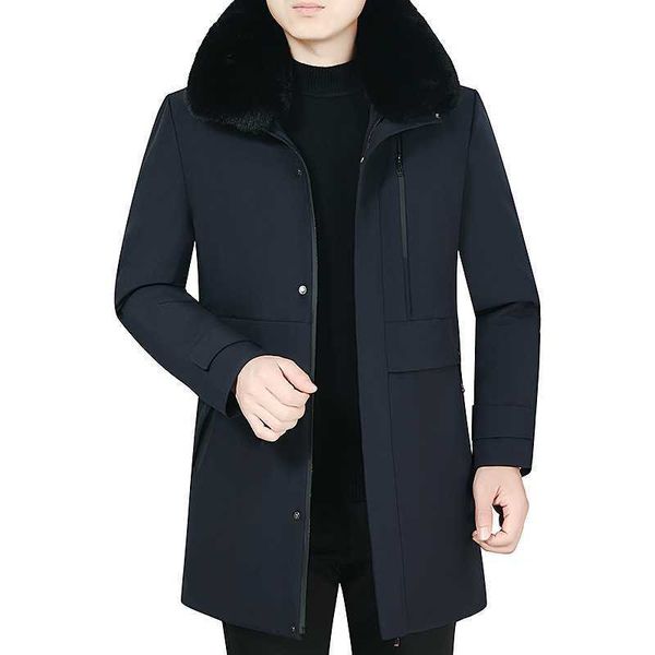 dad's warm coat winter new white duck down men's middle-aged thickened leisure medium and long cotton jacket men, Black
dad's warm coat winter new white duck down men's middle-aged thickened leisure medium and long cotton jacket men, Black