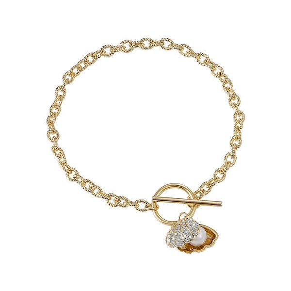 link, chain 2021 ins trendy hand jewelry fashion elegant man-made pearl micro-inlaid zirconia shell charm gold color bracelets for women, Black
link, chain 2021 ins trendy hand jewelry fashion elegant man-made pearl micro-inlaid zirconia shell charm gold color bracelets for women, Black