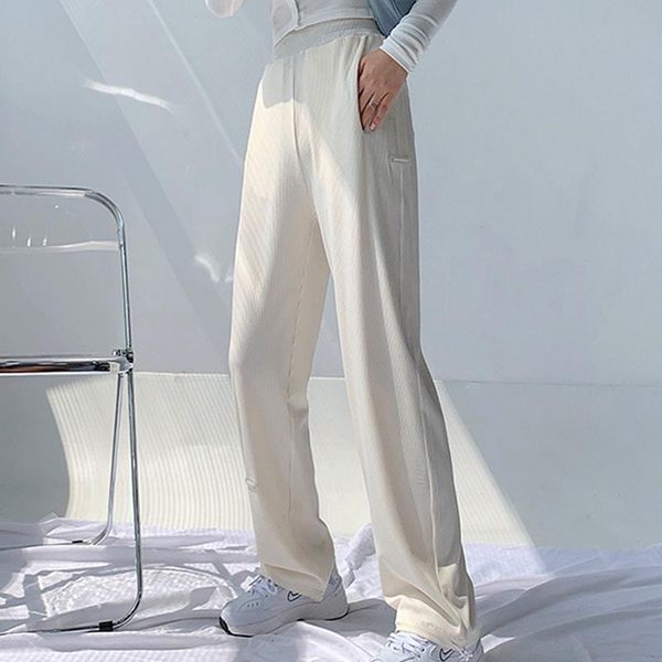 women's pants & capris 2021 women solid wide leg high waist loose casual tie feet ice silk pleated all-match trousers, Black;white
women's pants & capris 2021 women solid wide leg high waist loose casual tie feet ice silk pleated all-match trousers, Black;white