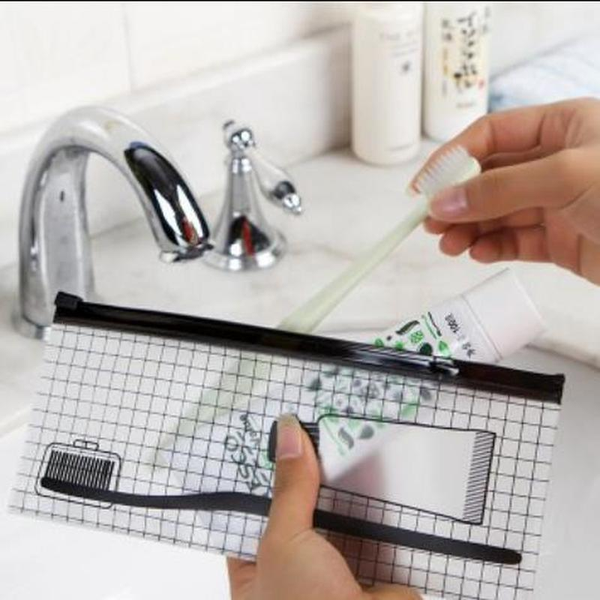 1 pc transparent pvc travel cosmetic bag waterproof makeup organizer toiletry kits bathroom storage wash bag toothbrush pouch
1 pc transparent pvc travel cosmetic bag waterproof makeup organizer toiletry kits bathroom storage wash bag toothbrush pouch