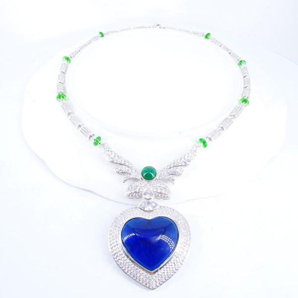 earrings & necklace 2021 fashion vintage blue heart earring set wedding party birthday banquet jewelry, Silver
earrings & necklace 2021 fashion vintage blue heart earring set wedding party birthday banquet jewelry, Silver