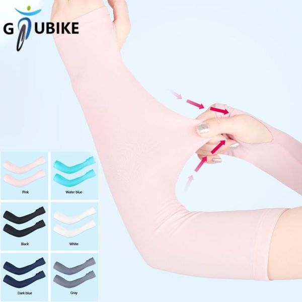 elbow & knee pads gtubike 1 pair ice silk sleeves non-balling elastic tight armguard outdoor uv protection long cycling running equips, Black;gray
elbow & knee pads gtubike 1 pair ice silk sleeves non-balling elastic tight armguard outdoor uv protection long cycling running equips, Black;gray