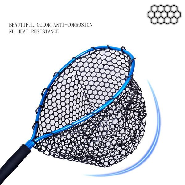 folding dip net outdoor fishing brail blue soft rubber material landing eva handle tool accessory tackle accessories
folding dip net outdoor fishing brail blue soft rubber material landing eva handle tool accessory tackle accessories