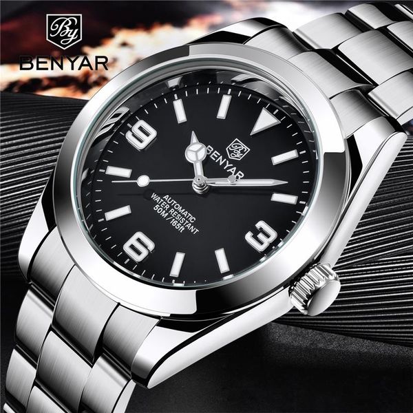brand black men watch 2021 automatic mechanical tourbillon clock fashion military watches stainless steel wristwatches, Slivery;brown
brand black men watch 2021 automatic mechanical tourbillon clock fashion military watches stainless steel wristwatches, Slivery;brown