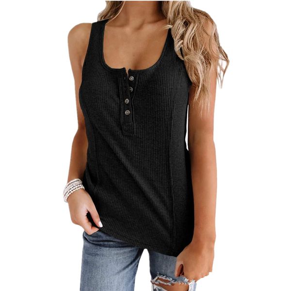 women's elastic vest slim simple and versatile camis knitted pullover round neck button outer wear tees bottoming summer 002, White
women's elastic vest slim simple and versatile camis knitted pullover round neck button outer wear tees bottoming summer 002, White
